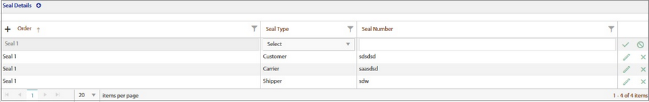 SealDetailssections